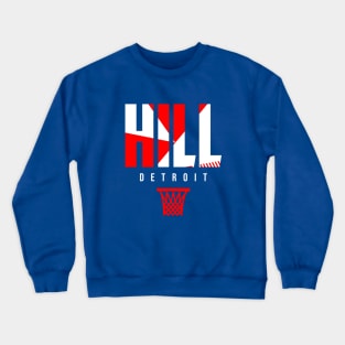 Hill Detroit Basketball Crewneck Sweatshirt